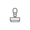 Stamp outline icon