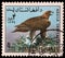 Stamp printed in the Afghanistan shows Golden Eagle