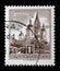 Stamp printed in Austria shows image of the church in Austrian city Mariazell