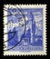 Stamp printed in Austria shows Munzturm hall in Tirol