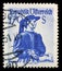 Stamp printed in the Austria shows Woman from East Tyrol, Kals