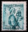 Stamp printed in the Austria shows Woman from Upper Austria