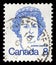 Stamp printed in Canada shows Queen Elizabeth II