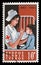 Stamp printed in Cyprus shows Centenary International Red Cross - Nurse tending child