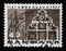 Stamp printed in Denmark honoring 800th Anniversary of Copenhagen shows Copenhagen port and bank facade