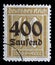 Stamp printed in the Federal Republic of Germany shows image of hyper inflated numbers