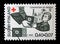 Stamp printed in Finland shows Handing out of Red Cross Package to a Child, Red Cross series