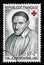 Stamp printed in France, shows Saint Vincent de Paul 1581-1660, Red Cross series