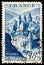 Stamp printed in France shows View of Conques