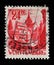 Stamp printed in Germany, French Occupation of Wurttemberg shows Bebenhausen Abbey