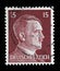 Stamp printed in Germany shows image of Adolf Hitler