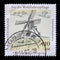 A stamp printed in Germany shows Scoop windmill, Schleswig Holstein, Water and Windmills series