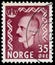 Stamp printed in Norway shows portrait of King Haakon VII