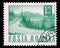 Stamp printed in Romania showing a Lakeside highway