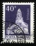 Stamp printed in Romania shows St. Nicholas Romanesque church, Densus