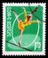 Stamp printed in Romania shows Tightrope walking