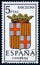 Stamp printed in Spain dedicated to Arms of Provincial Capitals shows Barcelona