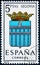 Stamp printed in Spain dedicated to Arms of Provincial Capitals shows Segovia