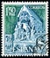 Stamp printed in the Spain shows Statuary Group from St. Vincent`s Church Avila