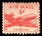 Stamp printed in United states USA, shows military transport aircraft Douglas C-54 DC-4 Skymaster