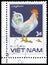 Stamp printed in Vetnam shows Leghorn rooster