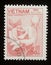Stamp printed in Vietnam show flower Rose or Rosa centifolia. Series: Fauna and Flora