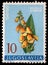 Stamp printed in Yugoslavia shows yellow foxglove