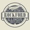 Stamp or tag with text Welcome to Rockford, Illinois