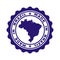 Stamp with text `Made In Brazil`