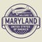 Stamp text Welcome to Maryland, United States