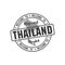 Stamp with Thailand map vector