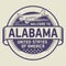 Stamp Welcome to Alabama, United States