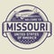 Stamp Welcome to Missouri, United States