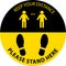 Stand Here  keep distance, Social distancing pictograph,clip art