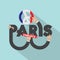Stand With Paris Typography Design.