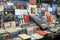 Stand of second hand books in Rome, Italy