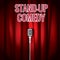 stand-up comedy. Vector illustration decorative design