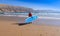 Stand up paddle Surfer at a surf break in morocco 3