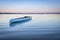 Stand up paddleboard on calm lake