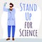 Stand up for science social media post mockup