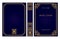 Standard book cover and spine design. Old retro ornament frames. Royal Golden and dark blue style design. Vintage Border to be
