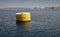 Standard yellow mooring buoy