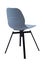 Standart blue office plastic chair isolated on white. Simple office furniture.