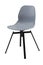 Standart grey office plastic chair isolated on white. Simple office furniture.