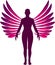 Standing angel logo