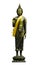 Standing buddha image statue
