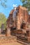 Standing Buddha statue at Wat Phra Si Ariyabot temple in Kamphaeng Phet Historical Park, UNESCO World Heritage site