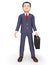 Standing Businessman Indicates Entrepreneurial Stood And Entrepreneur 3d Rendering