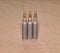 The standing cartriges 308 Winchester caliber with full metal jacket bullets steel case