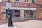 Standing on the corner statue, Winslow Arizona, USA